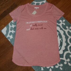 Maurice Pink Tshirt "Odd Combination "